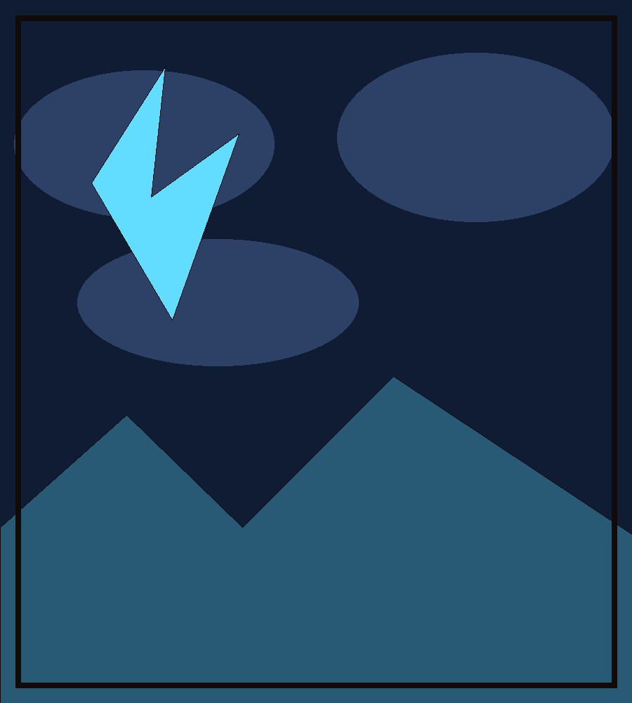 Gamakichi storm lightning scene