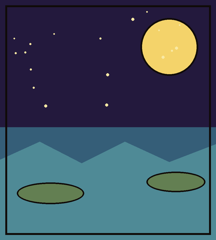 Gamakichi moon pond swimming scene